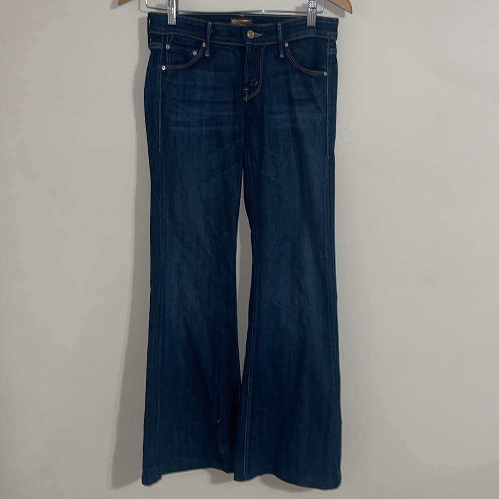 MOTHER Dark Blue Flared Jeans